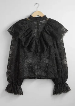 New & Other Stories Blouse En Dentelle à Volants