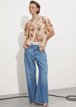 New & Other Stories Blouse Oversize à Manches Ballon