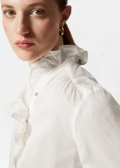 Online & Other Stories Blouse Volantée Blanc