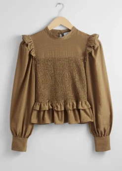 Store & Other Stories Blouse Volantée à Smocks