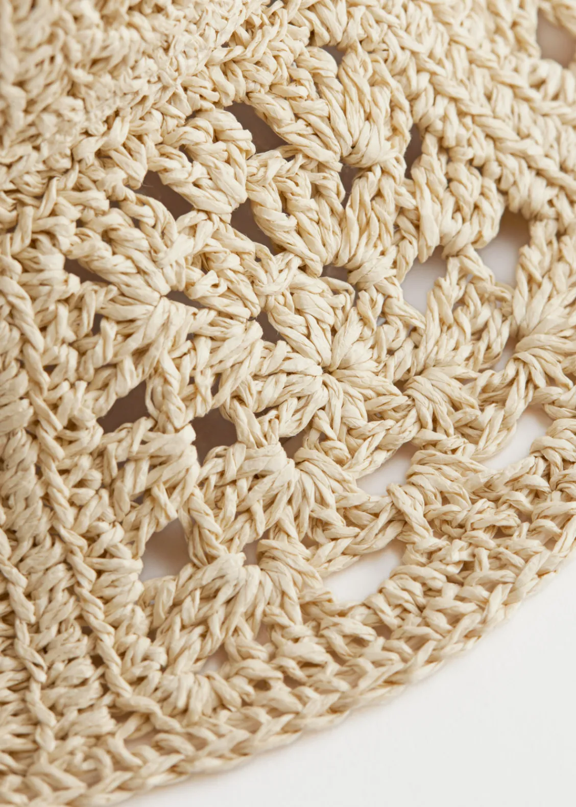 Sale & Other Stories Bob En Paille Crocheté Paille naturelle