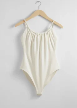 Fashion & Other Stories Body à Bretelles En Corde Blanc