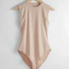 Shop & Other Stories Body Ajusté Sans Manches Beige