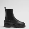 Best & Other Stories Bottes Chelsea En Cuir épais Doublé Noir