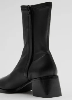 Online & Other Stories Bottines-chaussettes En Cuir
