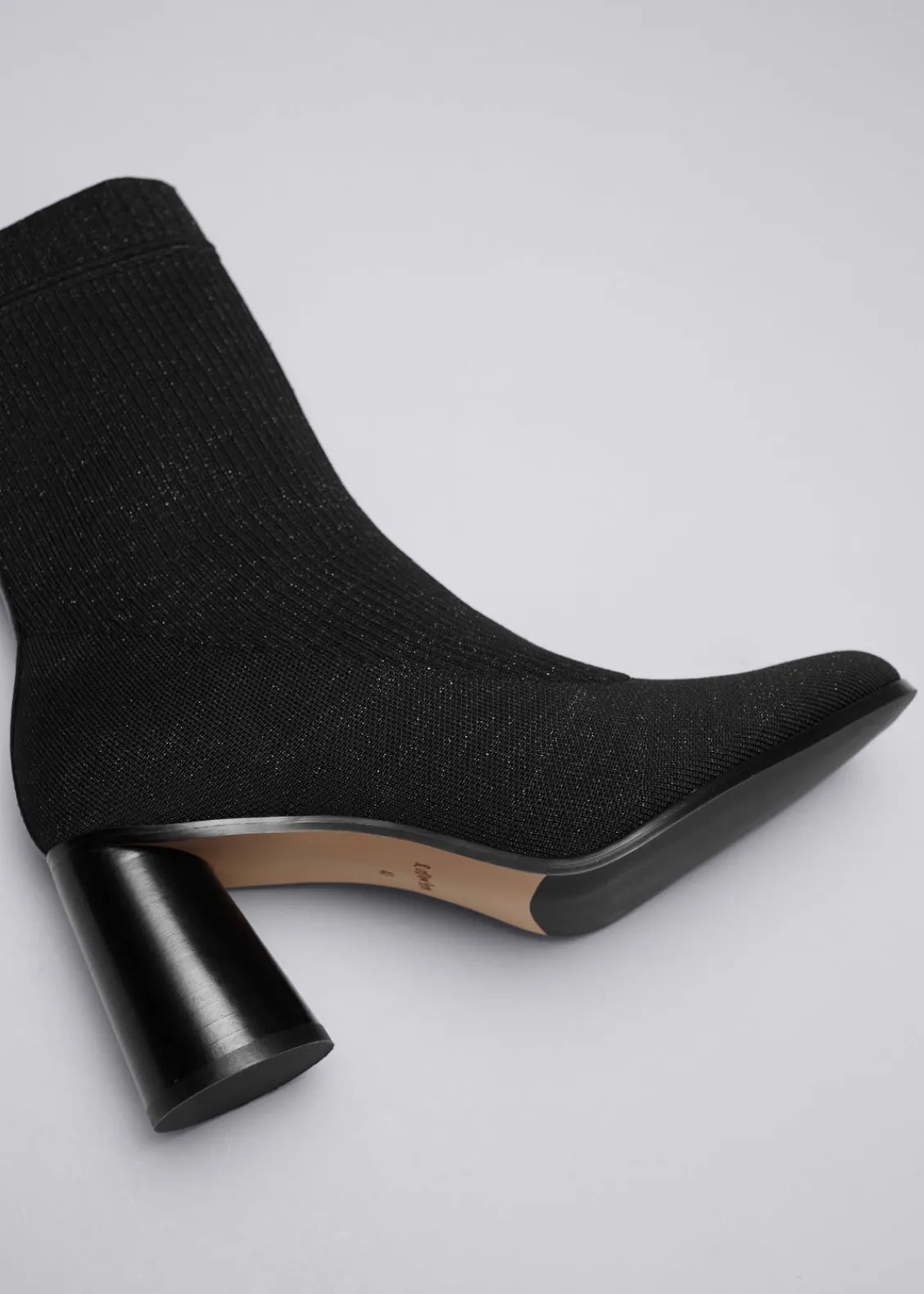 Shop & Other Stories Bottines-chaussettes En Maille Noir/Scintillant