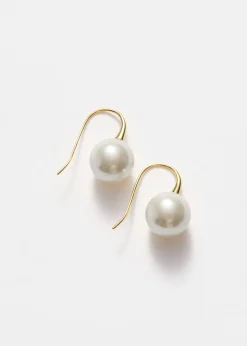 Fashion & Other Stories Boucles D’oreilles à Perles Classiques Ivoire