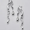 Store & Other Stories Boucles D’oreilles Pendantes En Forme De Gouttes Argenté