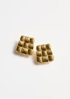 New & Other Stories Boucles D’oreilles Tressées Doré