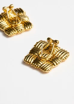 New & Other Stories Boucles D’oreilles Tressées Doré