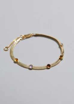 Cheap & Other Stories Bracelet En Chaîne Orné De Strass