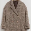 Clearance & Other Stories Caban Oversize Court Tweed beige