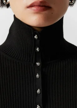 Flash Sale & Other Stories Cardigan Coccinelle En Mérinos Noir