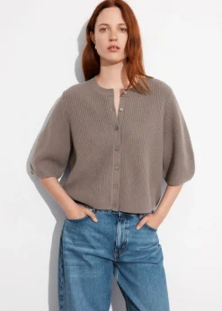 Flash Sale & Other Stories Cardigan En Laine Mérinos à Maille Côtelée