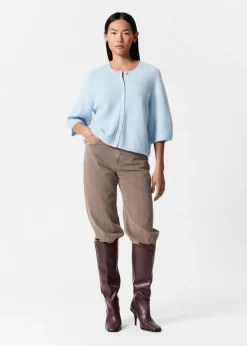 Flash Sale & Other Stories Cardigan En Laine Mérinos à Maille Côtelée