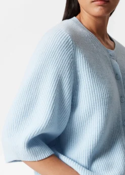 Flash Sale & Other Stories Cardigan En Laine Mérinos à Maille Côtelée