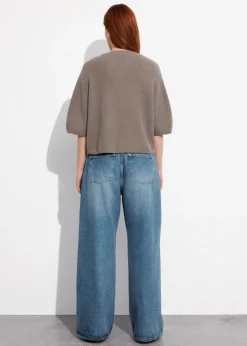 Flash Sale & Other Stories Cardigan En Laine Mérinos à Maille Côtelée