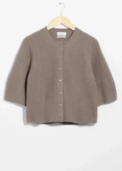 Flash Sale & Other Stories Cardigan En Laine Mérinos à Maille Côtelée