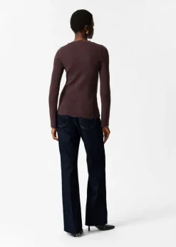 Best Sale & Other Stories Cardigan Festonné En Laine Mérinos