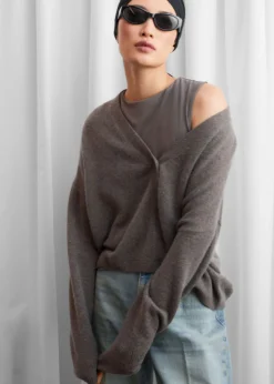 Discount & Other Stories Cardigan Oversize En Cachemire