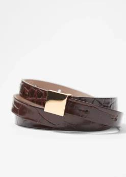 New & Other Stories Ceinture En Cuir à Boucle Carrée