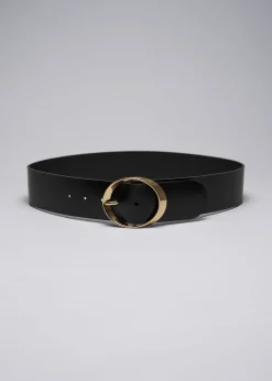 Best Sale & Other Stories Ceinture En Cuir à Porter Sur La Taille Noir