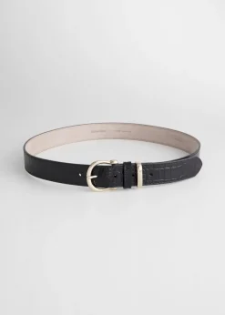 Online & Other Stories Ceinture En Cuir Croco