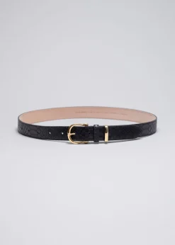 Fashion & Other Stories Ceinture En Cuir Croco