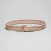 Cheap & Other Stories Ceinture En Cuir Tressé Beige