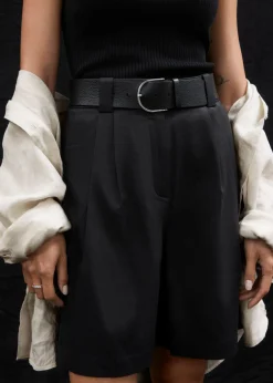 Shop & Other Stories Ceinture Taille Haute En Cuir Noir