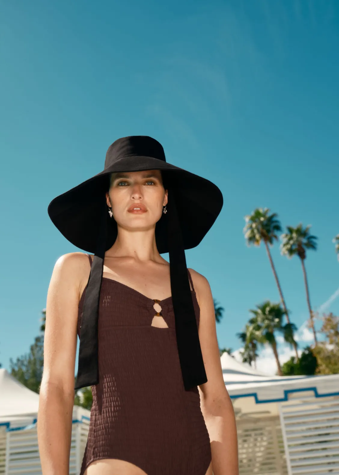 Outlet & Other Stories Chapeau De Soleil En Toile De Coton Noir