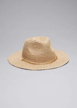 New & Other Stories Chapeau En Orné Paille