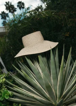 Discount & Other Stories Chapeau En Paille Tressée Noir/Écru