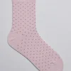 Outlet & Other Stories Chaussettes à Motif Jacquard Pailleté Rose