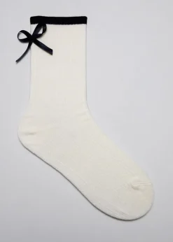 Cheap & Other Stories Chaussettes à Nœud Blanc