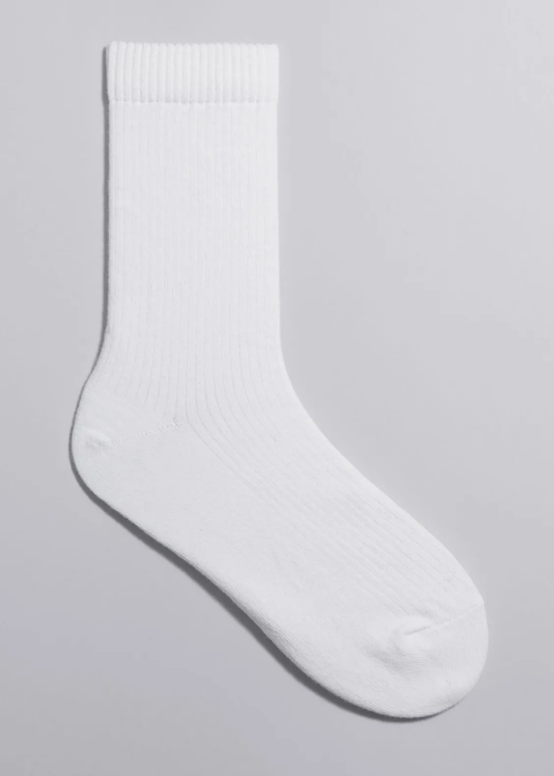 Best & Other Stories Chaussettes Côtelées En Coton Blanc