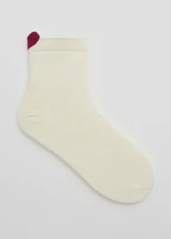 Best & Other Stories Chaussettes Cœur Couleur crème