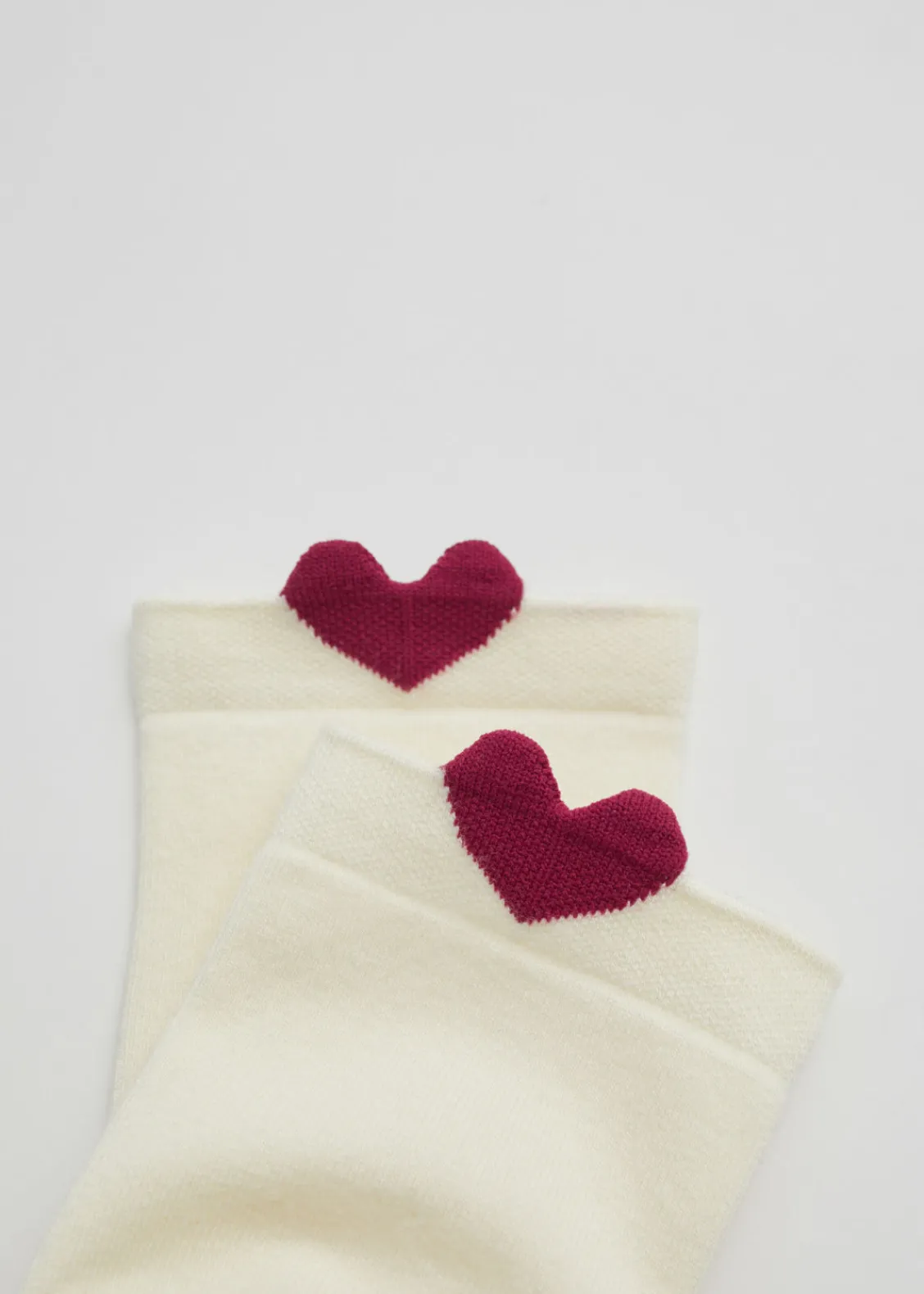 Best & Other Stories Chaussettes Cœur Couleur crème