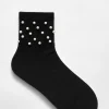 New & Other Stories Chaussettes Ornées De Perles Noir