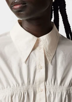 Clearance & Other Stories Chemise à Smocks Blanc
