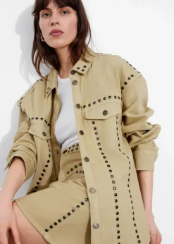 Shop & Other Stories Chemise Cloutée Beige
