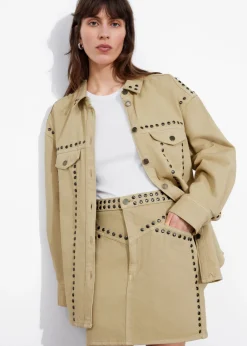 Shop & Other Stories Chemise Cloutée Beige