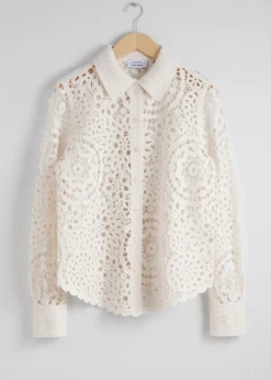 New & Other Stories Chemise Crochetée