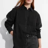 Sale & Other Stories Chemise En Jean Plissée Noir