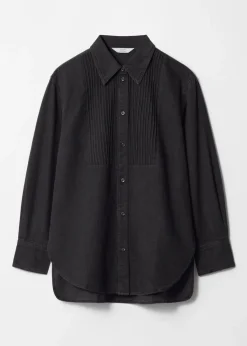 Sale & Other Stories Chemise En Jean Plissée Noir
