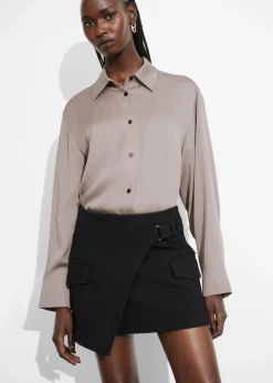 Online & Other Stories Chemise En Satin