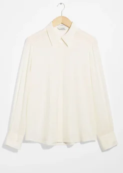 Discount & Other Stories Chemise En Soie à Pinces