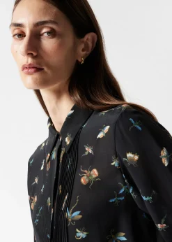 Discount & Other Stories Chemise En Soie à Pinces