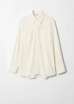 Cheap & Other Stories Chemise Frangée à Poches Plaquées Blanc