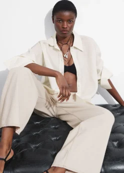 Cheap & Other Stories Chemise Oversize En Lin Blanc
